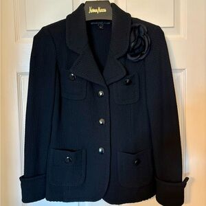 Black St John Knit Blazer